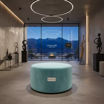 Аренда Кресло аквамариновое Velvet pouf в Поляна 1389 Отель и Спа — ART SPACE