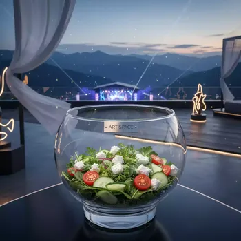 Аренда Миска прозрачная 20 см Rosa Peak (2320м) — ART SPACE