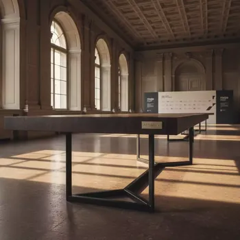 Аренда Стол Милан 190 см Пруток эбен в усадьбе Голицына — ART SPACE