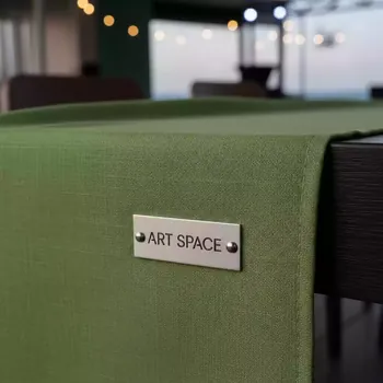 Аренда Скатерть лён зелёный на пляже «Маяк» — ART SPACE