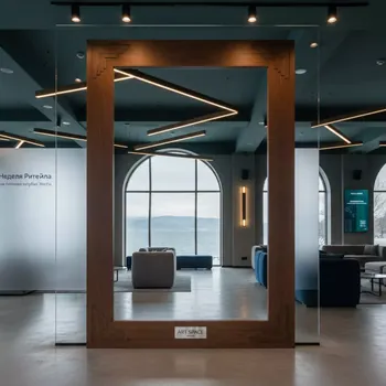 Аренда Зеркало из дерева коричневое Гарден на пляжных клубах Хосты — ART SPACE