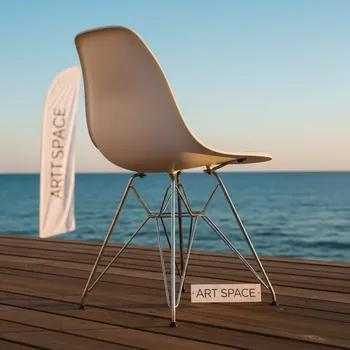 Аренда Стул Eames Chrome на пляже «Ривьера» — ART SPACE