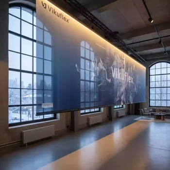 Аренда Баннер Vikuflex ламинированный транслюцентный Backlit 510 гр 50x3,2 м в Radisson Collection Paradise — ART SPACE