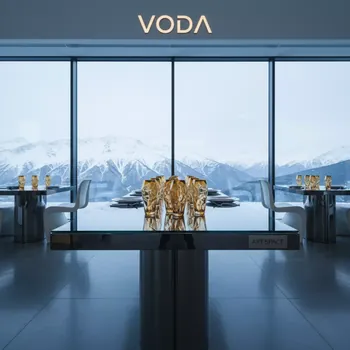 Аренда Бокалы Gold в ресторане «Voda» — ART SPACE