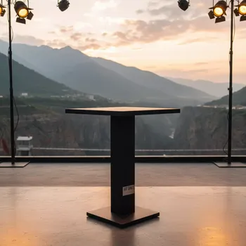 Аренда Стол барный черный квадратный 70х70 см в Skypark Sochi — ART SPACE
