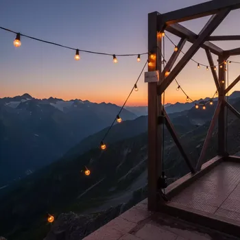 Аренда Гирлянда теплый белый 15 м на площадке Rosa Peak (2320м) — ART SPACE