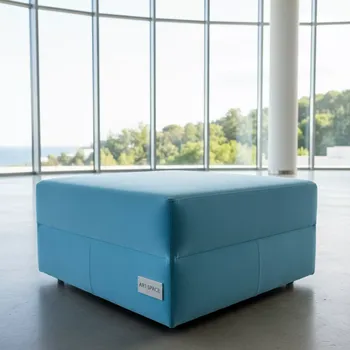 Аренда Пуф небесно голубой квадратный Shape в комплексе «Дагомыс» — ART SPACE