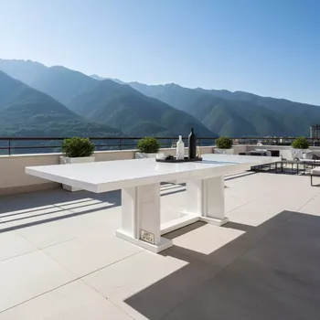Аренда Обеденный стол Itinerary раздвижной белый в Rixos Krasnaya Polyana — ART SPACE
