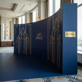 Аренда Пресс волл радиусный с печатью в Panorama by Mercure — ART SPACE