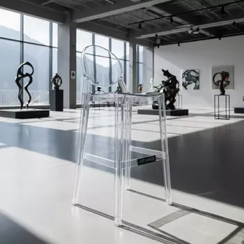 Аренда Стул барный Ghost прозрачный в Поляна 1389 Отель и Спа — ART SPACE