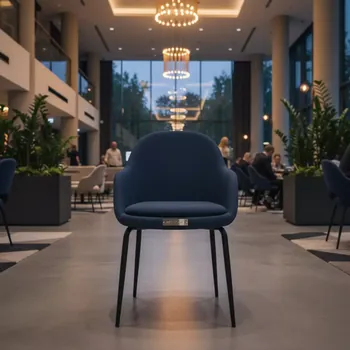 Аренда Стул синяя рогожка ножки металлические Fly в City Park Hotel Sochi — ART SPACE