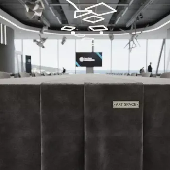 Аренда Скатерть бархатная серая в Delta Sirius — ART SPACE