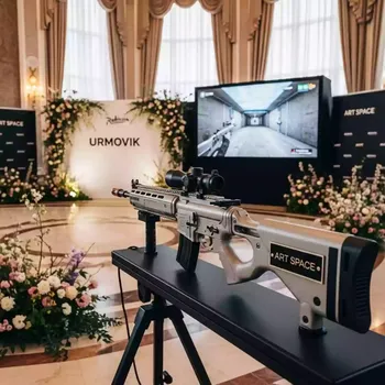 Аренда Тренажер лазерный стрелковый интерактивный 'Урмовик' с имитацией отдачи в отеле Radisson Lazurnaya — ART SPACE