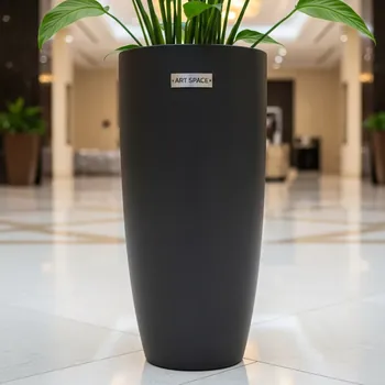 Аренда Кашпо для цветов Prosperplast Tubus Slim 27 15 л антрацит в Rodina Grand Hotel & SPA — ART SPACE