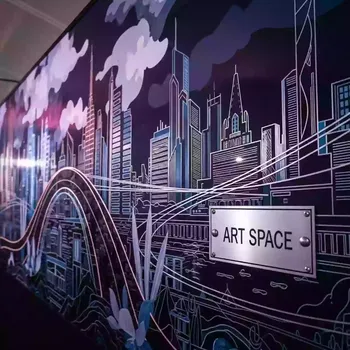 Аренда Глянцевых Фотообоев на Пластике в Пляжном Клубе Del Mar — ART SPACE