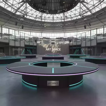 Аренда Столы круглые для конференций на арене «Фишт» — ART SPACE