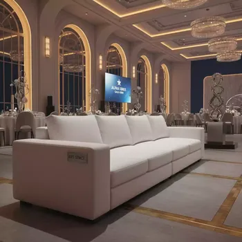 Аренда Секция угловая Block левая белая в Alpha Sirius — ART SPACE