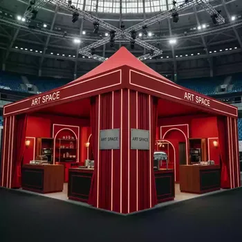 Аренда Палатка тентовая красная 2,5х2,5 м в ледовом дворце «Большой» — ART SPACE