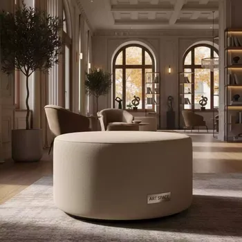 Аренда Стол пуф Soho бежевый в Boutique Hotel PORTUM 1905 — ART SPACE