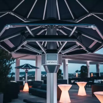 Аренда Зонт пляжный профессиональный IconiCPagoda Ø2,4 м в Маринс Парк Отеле — ART SPACE