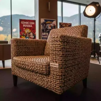Аренда Стул плетеный MIL CH 001 W brown beige в Гранд Отель Поляна — ART SPACE