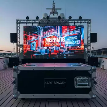 Аренда Светодиодный экран P10 3х4 м на VIP-яхте (Имеретинский порт) — ART SPACE