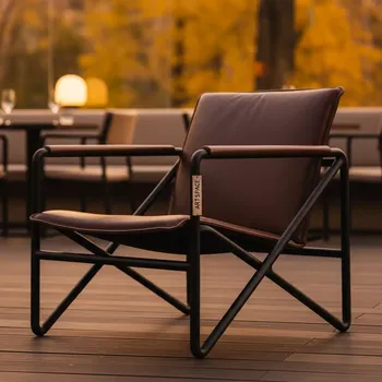 Аренда Кресло шезлонг складное металлическое Fiesta Soft Leather в ресторане «Brunello» — ART SPACE