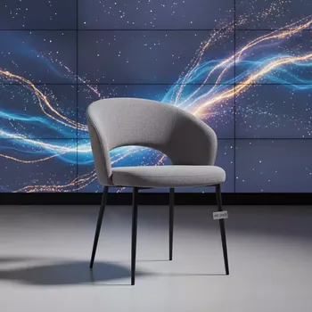 Аренда Стул Rich серый черный ткань в Omega Sirius — ART SPACE