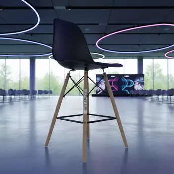 Аренда Стул Eames DSW барный черный в конгресс-холле отеля Жемчужина — ART SPACE