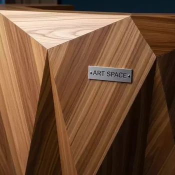 Аренда Стойка барная геометрическая Wood в ресторане «Высота 5642» — ART SPACE