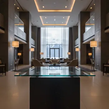 Аренда Стекло квадратное прозрачное 420х420 мм в Rixos Krasnaya Polyana — ART SPACE
