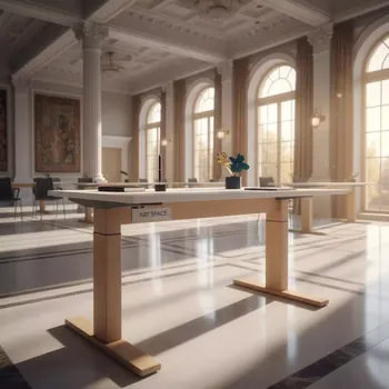 Аренда Стол механический бук белый LA M1 в Mercure Сочи Центр — ART SPACE