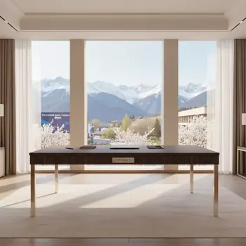 Аренда Стол Лидер 1 венге шампань 1500х800 мм в Green Flow Hotel — ART SPACE