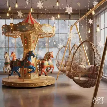 Аренда Каруселей и Детских Качалок в отеле Radisson Lazurnaya — ART SPACE