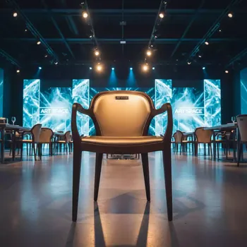 Аренда Стул Хит экокожа Cometa Gold тёмный орех в Ледовом дворце «Айсберг» — ART SPACE