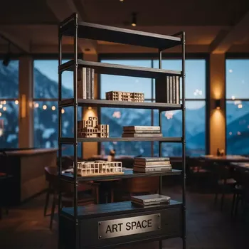 Аренда Стеллаж книжный в ресторане «Высота 5642» — ART SPACE