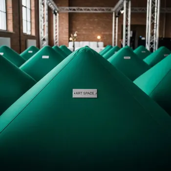 Аренда Пуф emerald triangle Shape на площадке Rosa Peak (2320м) — ART SPACE