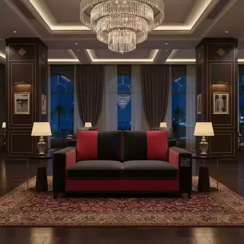 Аренда Диван двухместный Andrian black & red в отеле Hyatt Regency Sochi — ART SPACE