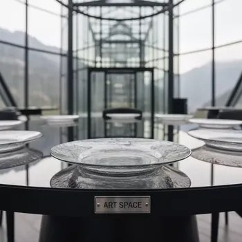 Аренда Тарелки АКВАРЕЛЬ дымчатые в Skypark Sochi — ART SPACE