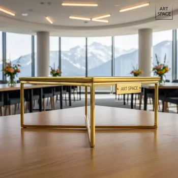 Аренда Подставка для сервировки золотая Zeiher 250х250х345 мм в Поляна 1389 Отель и Спа — ART SPACE