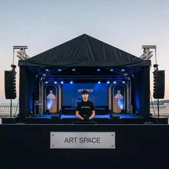 Аренда Сцена с крышей 6х4 м и звуковое оборудование в Pullman Sochi Centre — ART SPACE