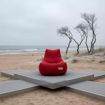 Аренда Кресло пуф мешок красное на пляже «Ривьера» — ART SPACE