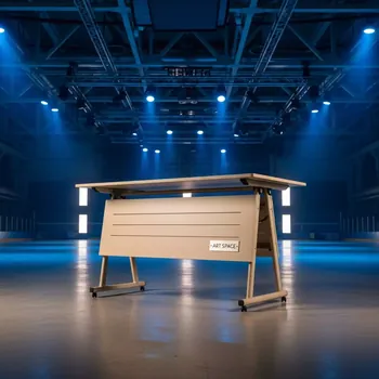 Аренда Стол пластиковый складной Sky Folding Table 60 бежевый 600х740 мм в ледовой арене «Шайба» — ART SPACE
