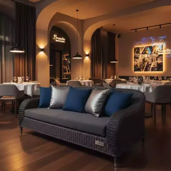 Аренда Диван плетеный мягкий Levante в ресторане «Brunello» — ART SPACE