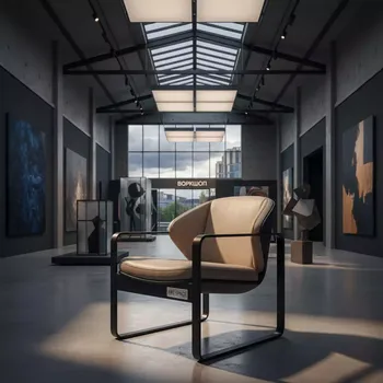 Аренда Стул каркас черный экокожа бежевая Helmet на Медальной площади — ART SPACE