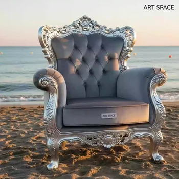 Аренда Кресло SILVER BAROQUE на пляже «Мандарин» — ART SPACE
