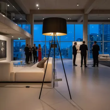 Аренда Торшер Tripode черный в Mövenpick Hotel — ART SPACE
