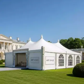 Аренда Тент шатер Green Glade 3020 6х12х3,2 м полиэстер в усадьбе Голицына — ART SPACE