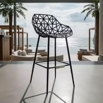 Аренда Стул барный Chair One металлический черный в пляжном клубе Del Mar — ART SPACE