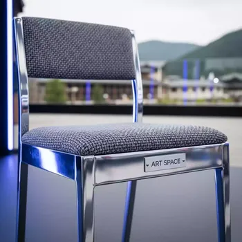 Аренда Стул Хит рогожка Levis каркас серебряный в Rixos Krasnaya Polyana — ART SPACE